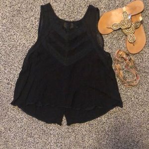 XS Free People Lace Tank